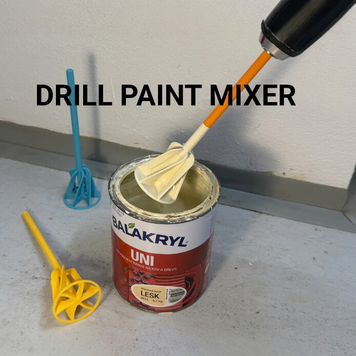 3D Printing Epoxy Resin - 3D Baskılı Boya Karıştırıcı Matkap Karıştırma