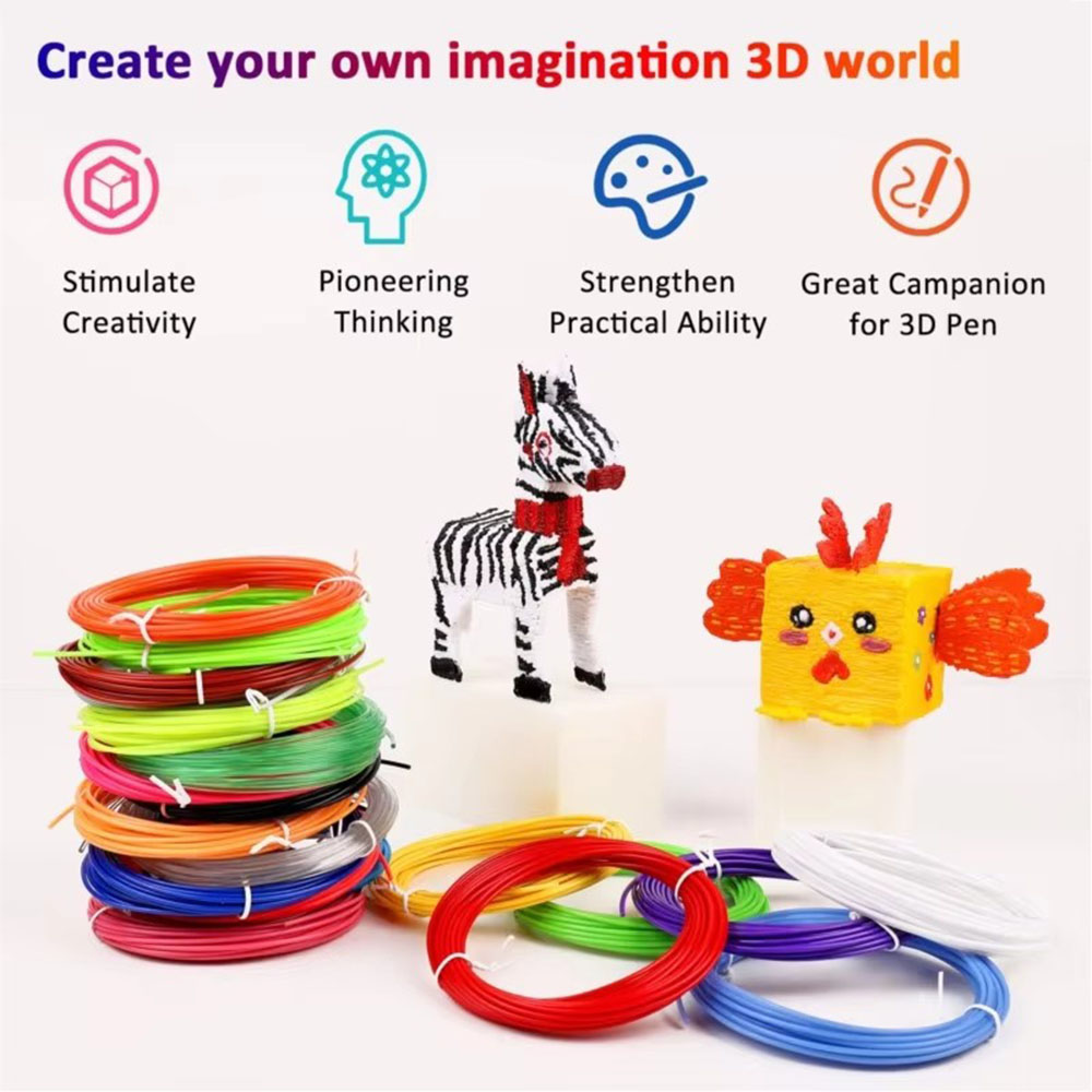 3D Printing Pen For Adults - Rastgele Renk 10/20/30 Renk PLA/PCL 3D
