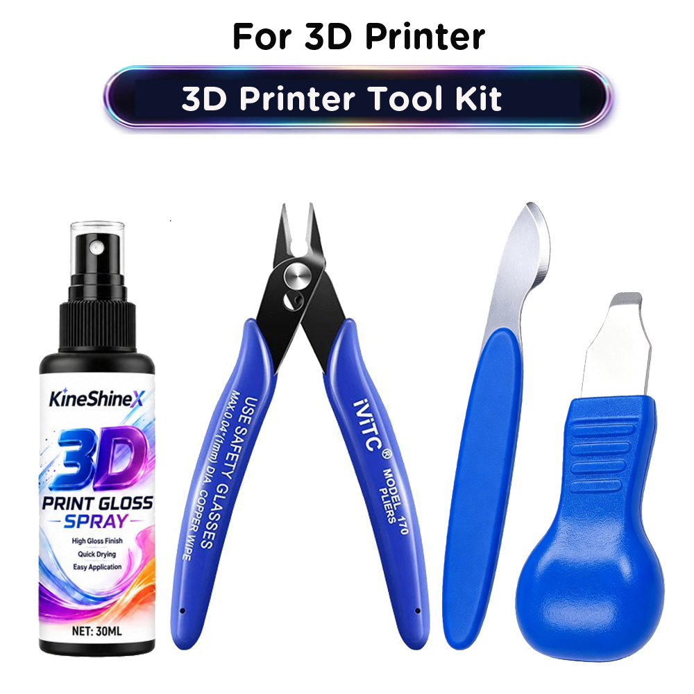 Print Removal Spatula - 3D Baskı Son İşlem Kiti, Parlak