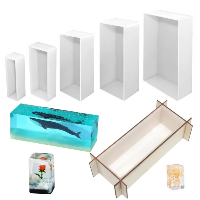 3D Printing Epoxy Resin - Yeni Tasarım 3D Dikdörtgen Küboid Epoksi