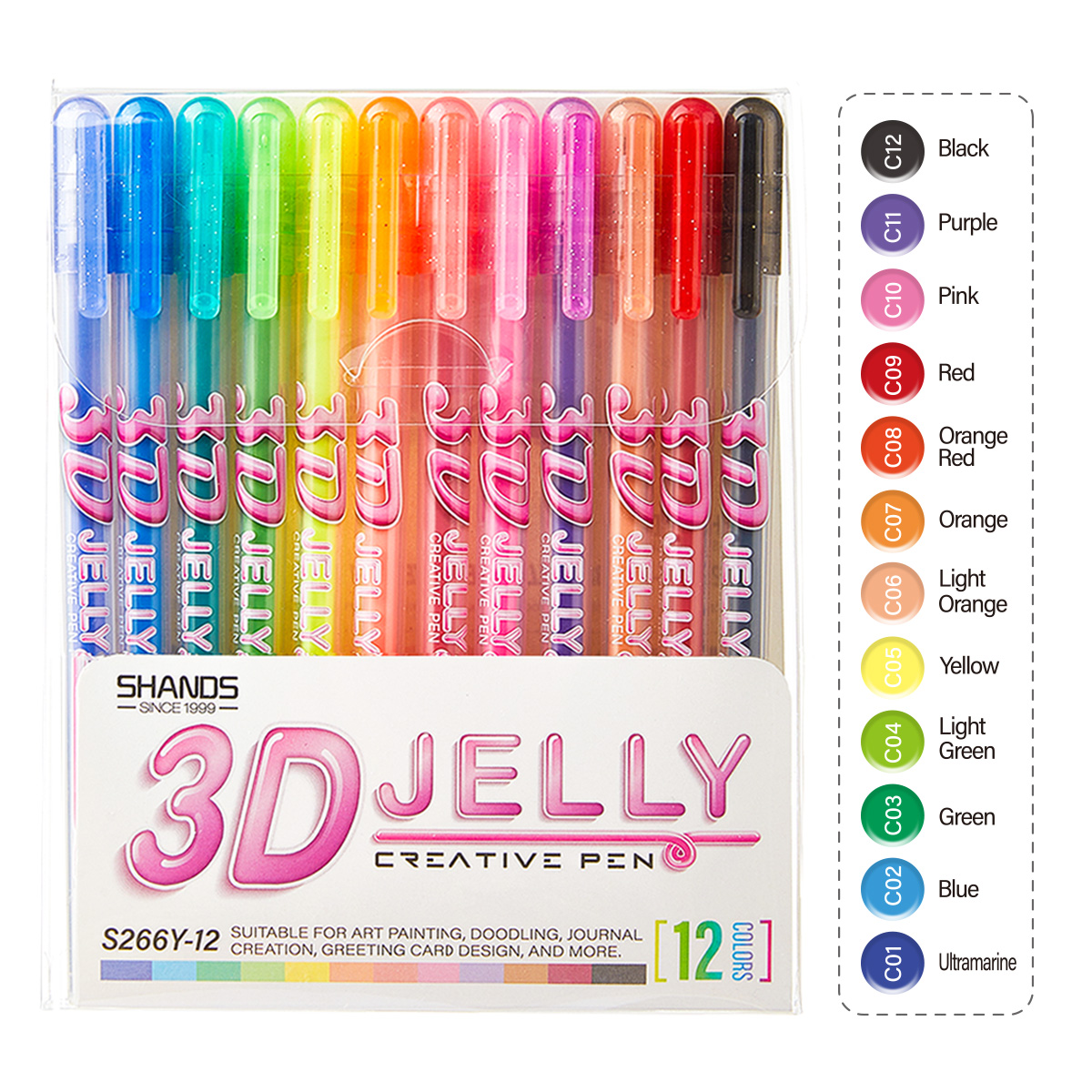 3D Printing Epoxy Resin - SHANDS 12PCS 3D Jöle Jel Kalem