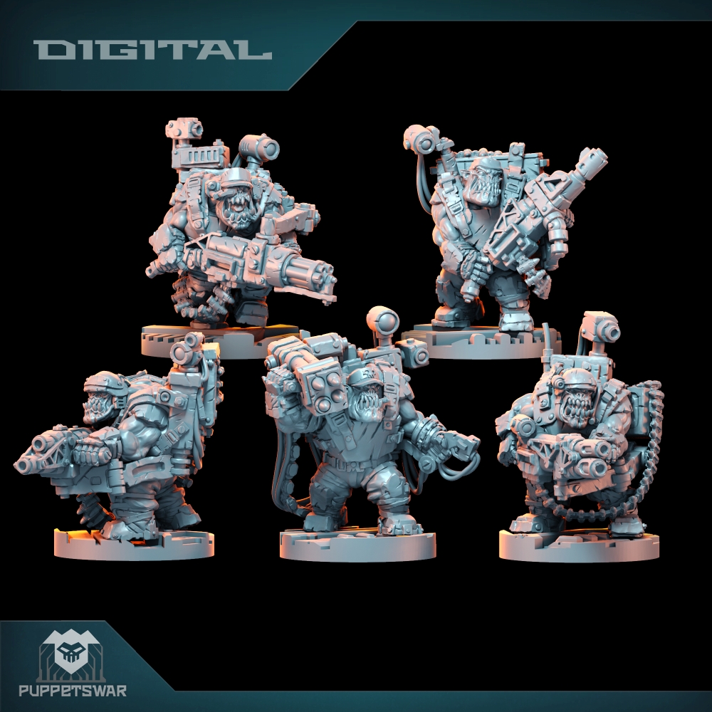 3D Printing Idea - Orc Ultimate Badasses Squad, Yeşil Deri