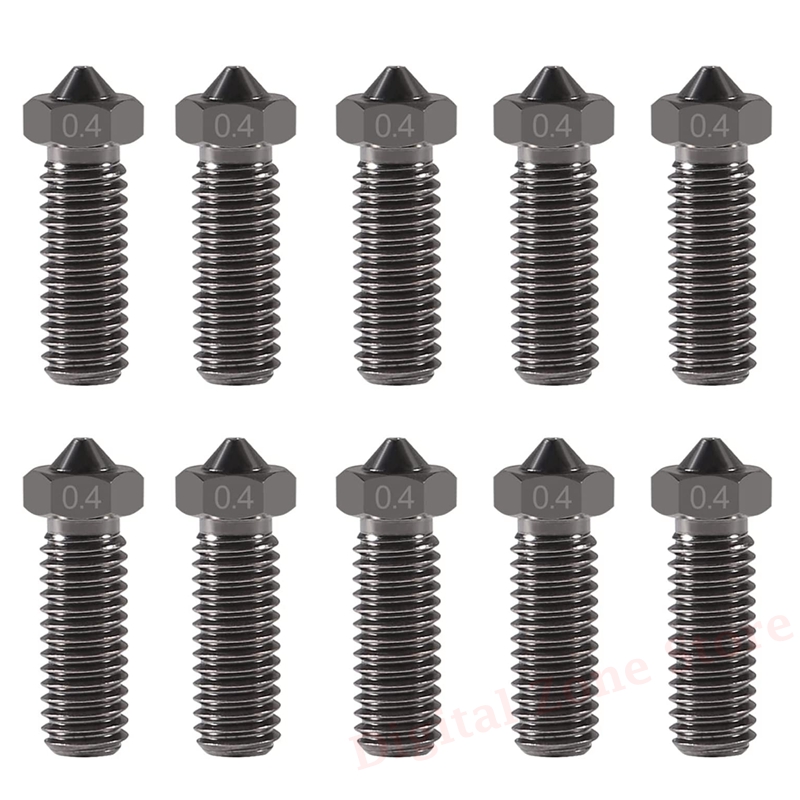3D Printing Nozzle - 10 adet V6 sertleştirilmiş çelik volkan