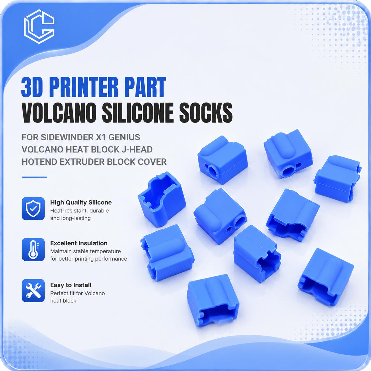 3D Printing Nozzle - Yaratıcılık 3D Yazıcı Parçası Volkan Silikon
