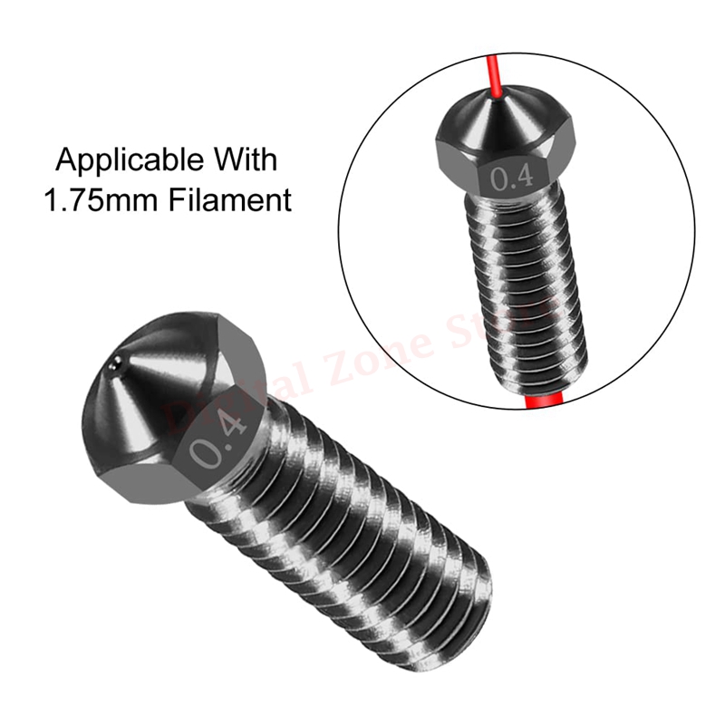 10 adet V6 sertleştirilmiş çel - 3D Printing Nozzle incelemesi ve fiyatı