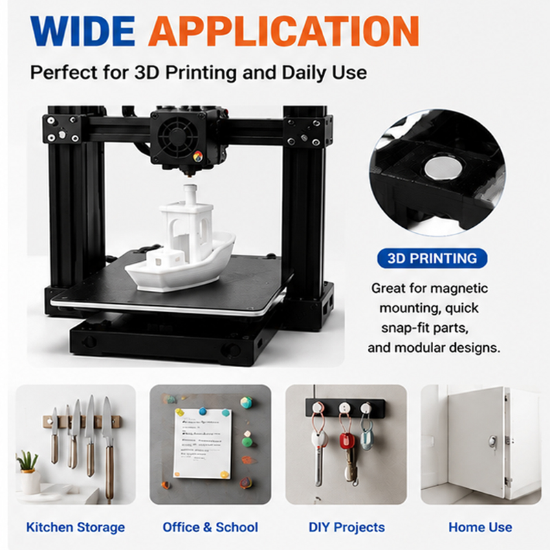200 adet/kutu 3D Baskı Mıknatı - Enclosure 3D Printing incelemesi ve fiyatı